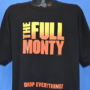 90s The Full Monty Drop Everything British Comedy Movie Logo t-shirt Extra Large