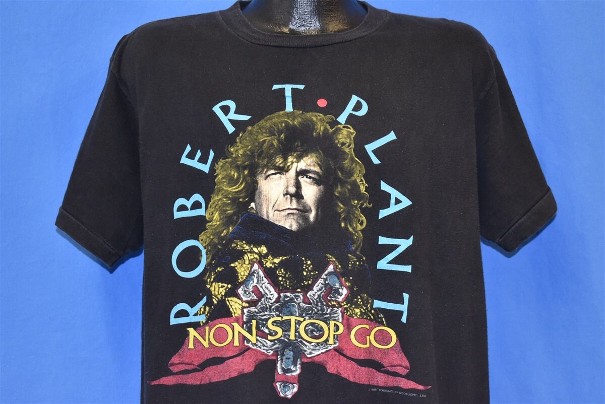 80s Robert Plant Non Stop Go World Tour Led Zeppelin T-shirt Extra