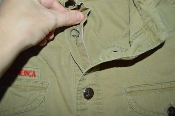 40s Boy Scouts Uniform Change Button Shirt Small - image 4