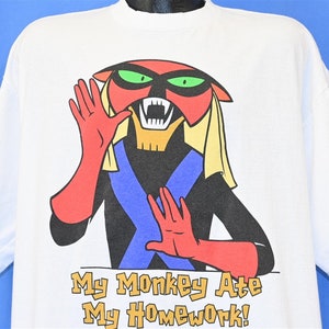 90s Brak My Monkey Ate My Homework Space Ghost Coast to Coast Cartoon t-shirt XXL