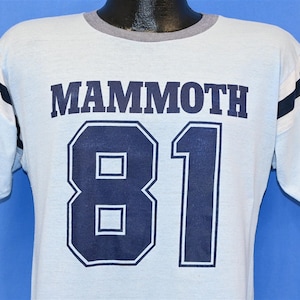 80s Mammoth 81 Jersey Sleeve Stripes Tourist t-shirt Medium