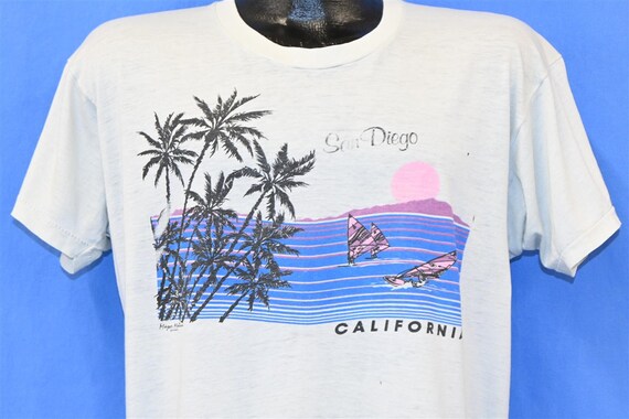 San Diego Ca T-Shirt Vintage 80s Palm Trees Sunset Tee San Diego Ca T-Shirt Vintage 80s Palm Trees Sunset Tee