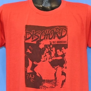 80s Dischord Records Original Minor Threat DC Hardcore Punk Rock t-shirt Medium
