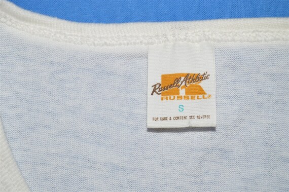 70s Russell Athletic Deadstock Henley t-shirt Ext… - image 4