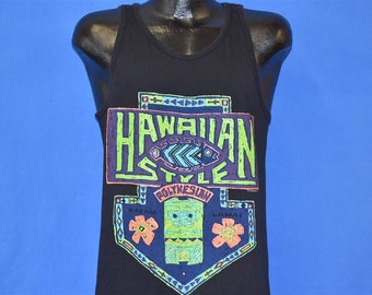 90s Hawaiian Style Polynesian Tank Top t-shirt Medium