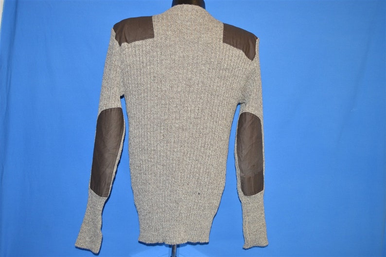 80s LL Bean Brown Wool Rib Knit Sweater Medium image 3