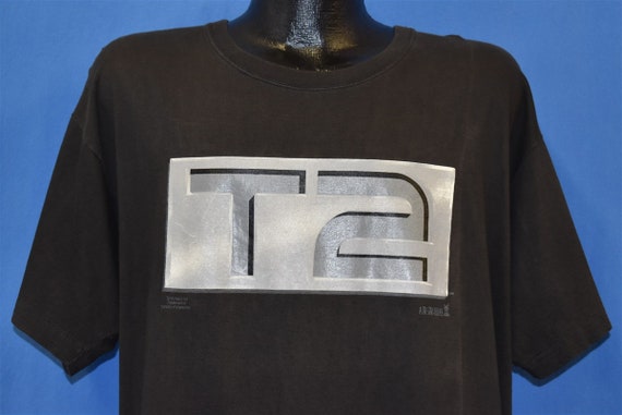 90s Terminator 2 Judgement Day T2 Sci Fi Movie Promo T-shirt Extra 