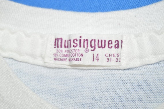 70s White Blank Munsingwear Undershirt t-shirt Yo… - image 3