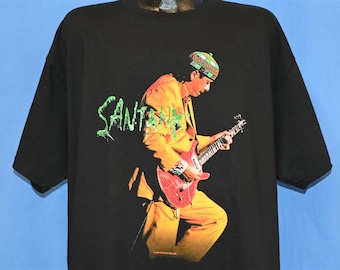 90s Carlos Santana Supernatural Album River of Colors Tour Rock t-shirt Extra Large