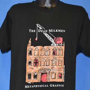 90s Dead Milkmen Metaphysical Graffiti Punk Rock Album Cover t-shirt Large