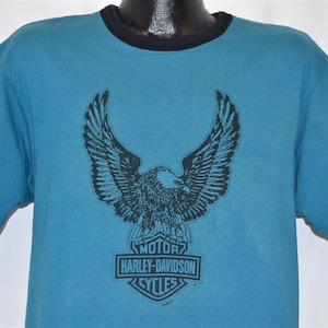 90s Harley-Davidson Blue Springs Missouri Reversible Motorcycle t-shirt Large