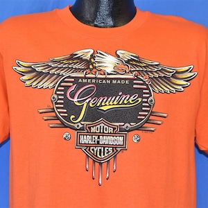 90s Harley Davidson Motorcycles Dothan Alabama American Eagle Biker t-shirt Medium
