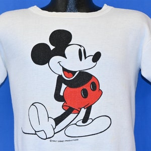 80er Jahre Micky Maus Disneyland Walt Disney Ringer Sweatshirt Medium