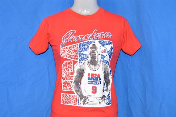 90s Olympics USA Basketball Michael Jordan #9 Dre… - image 1