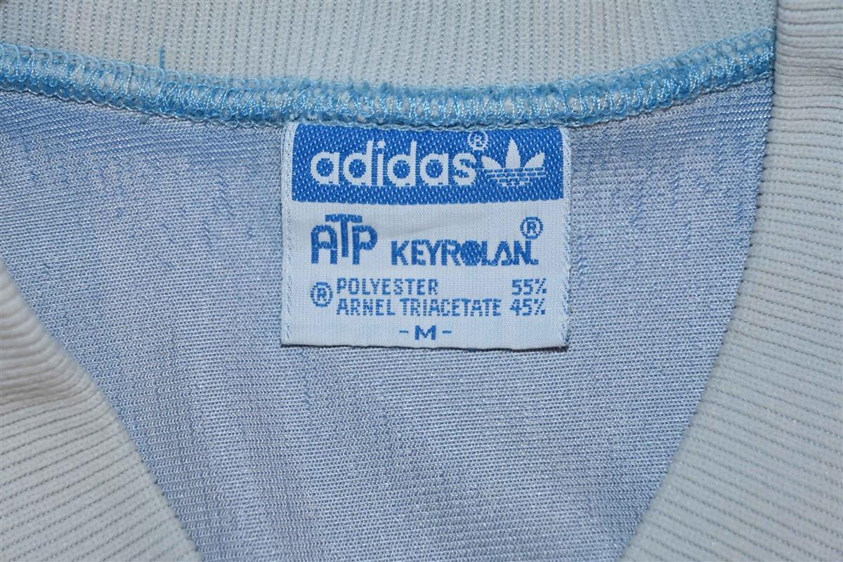 adidas ATP 80s KEYROLAN usa製　light blue Vintage 80s Adidas ATP Keyrolan 3 Stripe Track Pants RARE