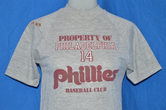 80s Property of Philadelphia Phillies Pete Rose T-shirt Extra 