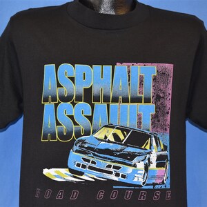 80s Asphalt Assault Road Course Racing t-shirt Medium