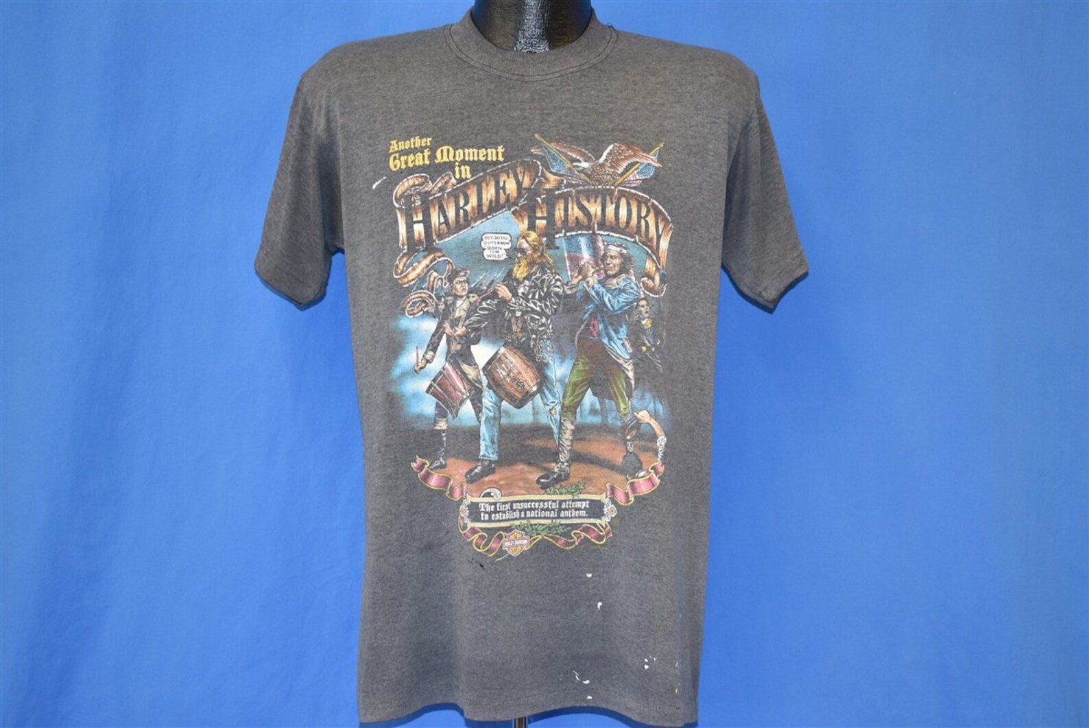 90s Harley Davidson History Fife Drum Corps Motorcycle Biker Etsy