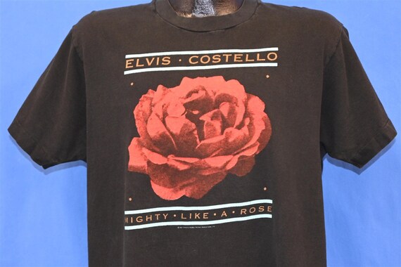 90s Elvis Costello Mighty Like a Rose 1991 Concert Tour T 90s Elvis Costello Mighty Like a Rose 1991 Concert Tour T