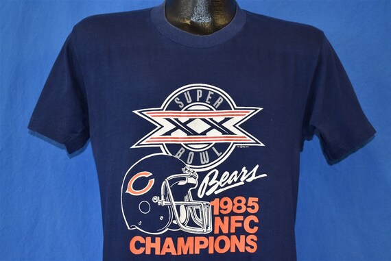 Buy 80s Chicago Bears Super Bowl XX NFC Champs Football T-shirt