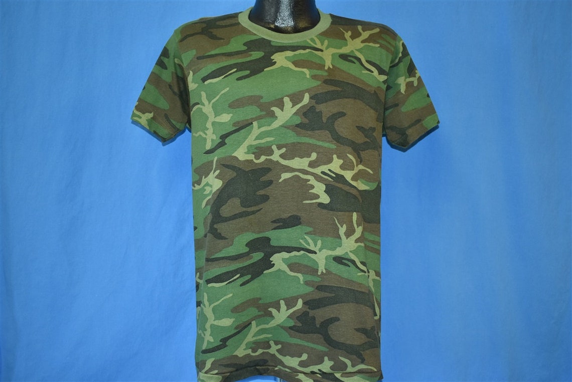 80s Woodland Camouflage Military Camo Hunting T-shirt T-shirt - Etsy