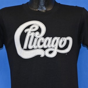 80s Chicago&#39;s Back Tour 1982 Band Logo Hard to Say I&#39;m Sorry Concert t-shirt Small
