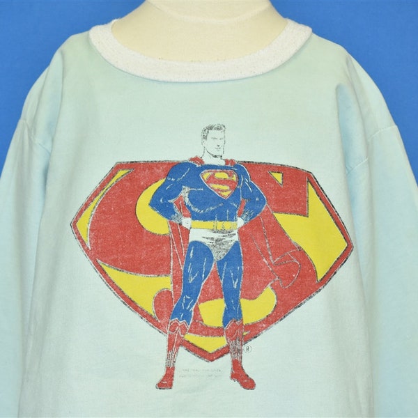 70s Superman Logo DC Comics t-shirt Youth Large