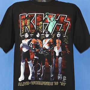 若*林様 【KISS / Tシャツ】ALIVE / WORLDWIDE '96 Vintage Kiss T Shirt Alive Worldwide 96 97 Jacksonville