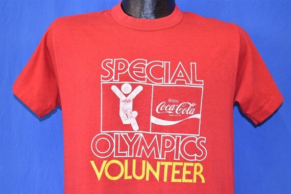 80s Special Olympics Volunteer Coca Cola t-shirt M