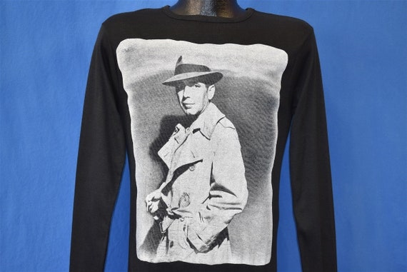 70s Humphrey Bogart Invisible Stripes LS t-shirt E