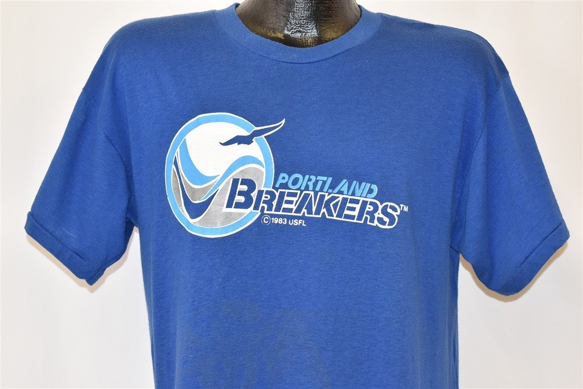80s Portland Breakers USFL tshirt Large Etsy