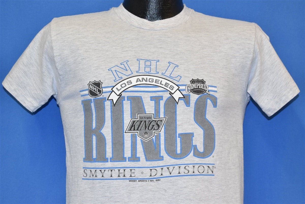Vintage 90s Distressed Los Angeles LA Kings T Shirt NHL BUM Equipment Tee  Large