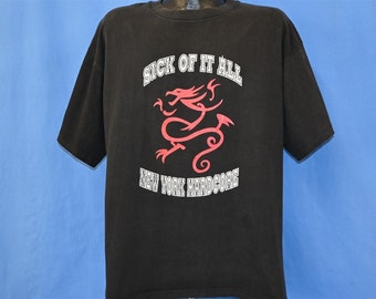 90s Sick of It All NYHC Hardcore Punk Band Australian Tour 1998 T 