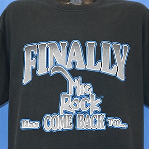 90s Dwayne the Rock Johnson Has Finally Come Back to Indianapolis Wrestling t-shirt Extra Large