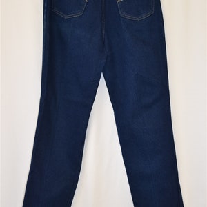 80s Wrangler Dark Denim Stretch Jeans Blue Pant Size 30 image 4