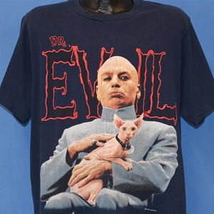 90s Dr. Evil Austin Powers Movie When Mr. Bigglesworth Gets Upset Funny t-shirt Large