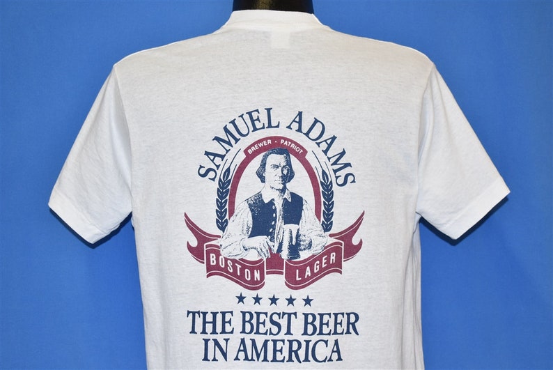 80s Samuel Adams Boston Lager Best Beer in America t-shirt Large