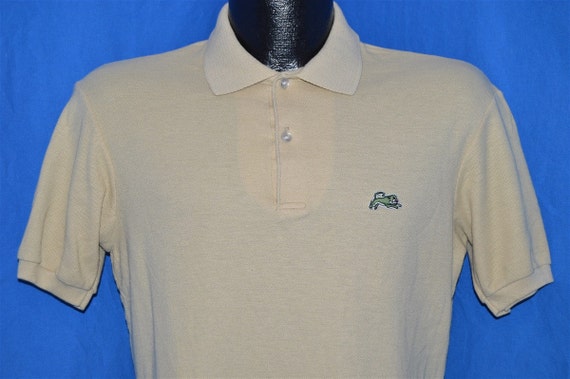 80s Garan Beige Polo Shirt Medium - image 1