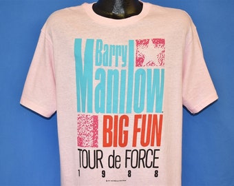 80s Barry Manilow Tour de Force '88 t-shirt Extra Large