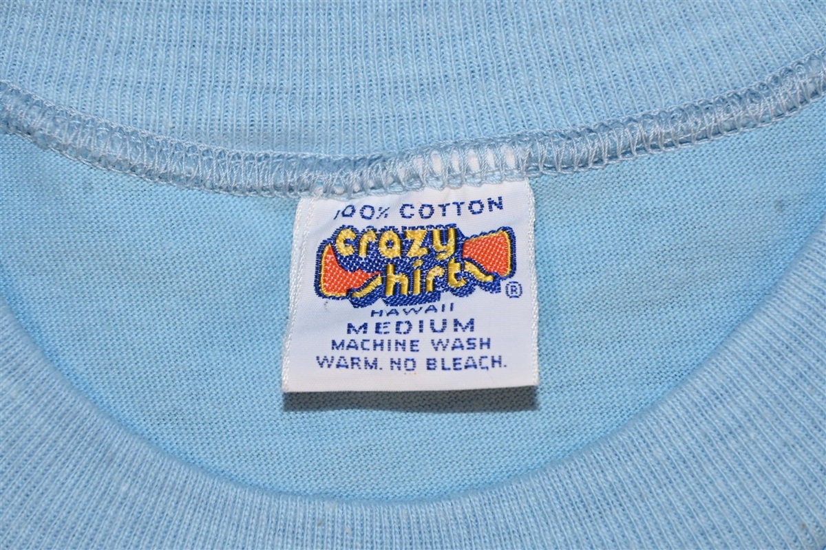 70s Crazy Shirts Hawaii Sunset Sailboat Ocean Wraparound T