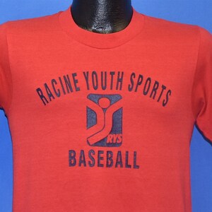 Camiseta juvenil de béisbol de Wisconsin Lauren de Racine de los años 80, talla extragrande
