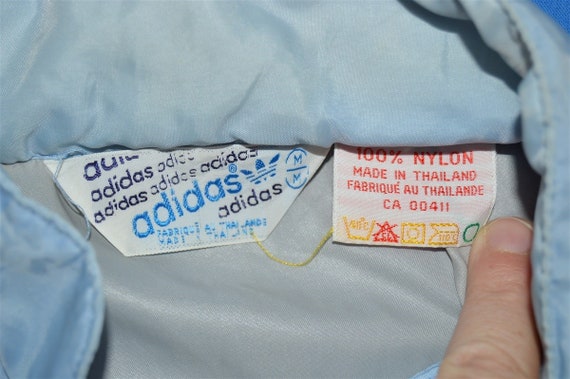 80s Adidas Nylon Windbreaker Jacket Medium - image 5