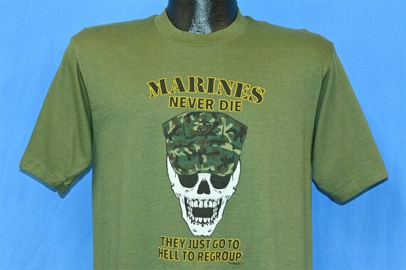 80s 90s USMC vintage Tシャツ US Marin Corps USMC Flag Vintage T-Shirt