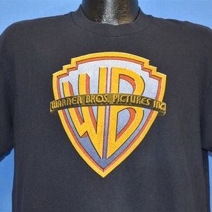 80s Warner Bros Pictures Inc WB Logo Movie Film t-shirt Large