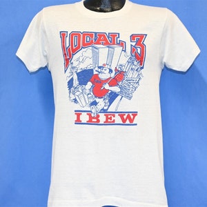 80s Local Union 3 IBEW New York City Old Skyline Twin Towers T-shirt ...