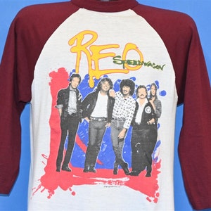 80s REO Speedwagon Portrait Raglan Rock Band t-shirt Medium