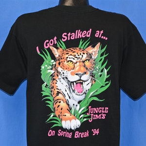 90s Jungle Jim&#39;s Disney World Lake Buena Vista Florida Spring Break 1994 Jaguar t-shirt Large