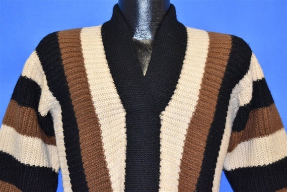 40s Geistex Striped Wool Sweater Extra Small