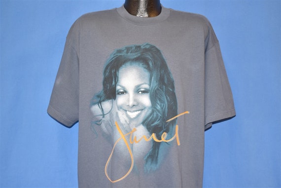 90s Janet Jackson Tour Cities Portrait t-shirt Ext