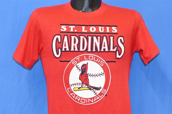 st louis cardinals shirt blue small